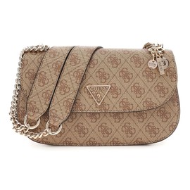 Guess Erica jeans monogram shoulder bag - Women, The Brown, One size