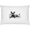 2 x 'French Bulldog with Butterflies' Cotton Pillow Cases (PW00040449)