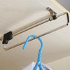 Telescopic Closet Hanger Rail, Retractable Wardrobe Closet Pull Out Rod