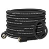 TUTULUCK Super Flexible Pressure Washer Hose 50 FT, Black 1/4''