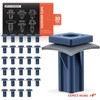A-Premium 30 PCS Nylon with Sealer Car Retainer Fastener Push