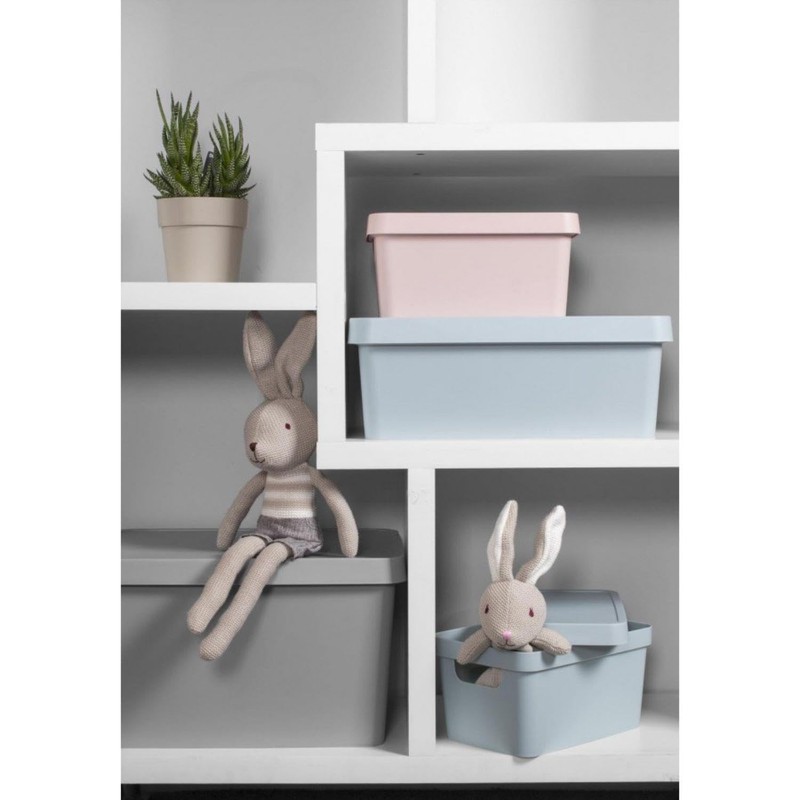 Storage Container With Lid Smart Home Organising Solution 3.6L Grey