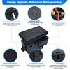 Hrensaw Medium Outdoor Electrical Box(10.6x5.5x4.5inch),IP54 Waterproof Extension Cord Cover w/6