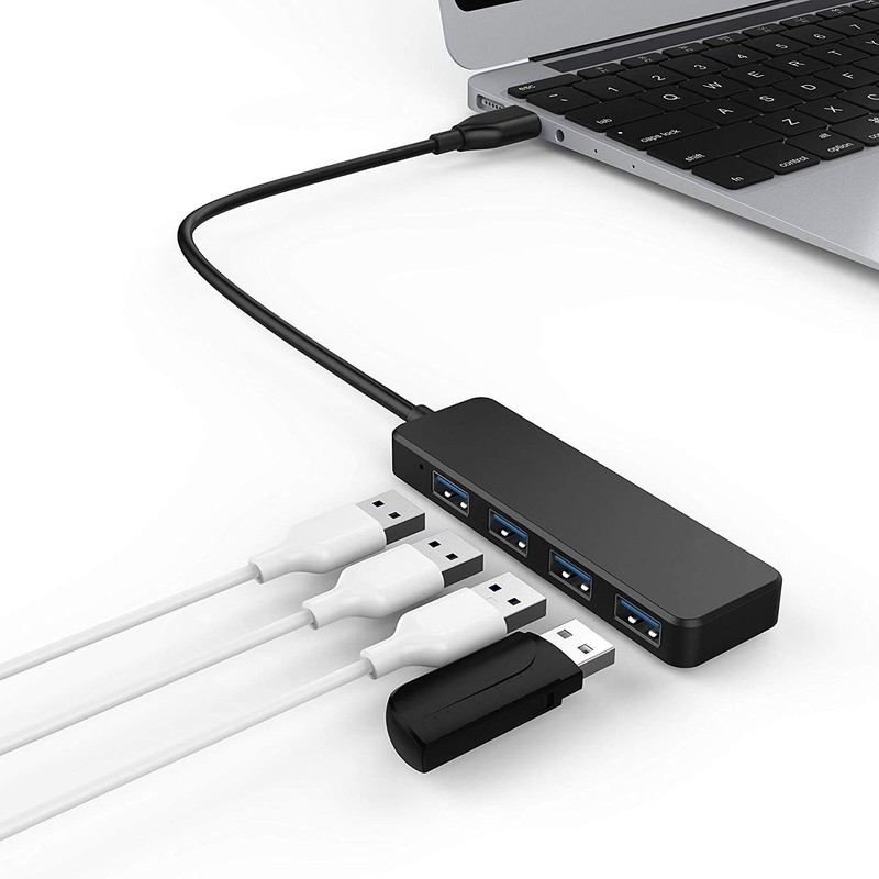 baolongking USB Hub, 4-Port USB Hub Ultra Slim Portable USB