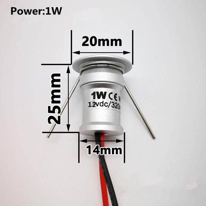 Haixin Small LED Spotlight 9PCS 12V 1W Recessed Celling Light