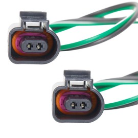 Kittyland 2-PIn Female Connector Harness Pigtail Plug for VW Jetta Golf MK5 MK6 B5 Beetle Replacement 1J0973702