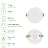 4-Pack LED Ceiling Light LED Recessed Downlight Kit 90mm Cutout