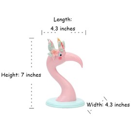 CHOOLD Elegant Pink Flamingo Shaped Resin Eyeglass Holder, Spectacle Holder, Eyeglass Display Stand, Sunglasses Holder, Home Office Decoration