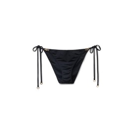 CALZEDONIA Woman's String Swimsuit Bottoms Minimal Fit in Black, Size S