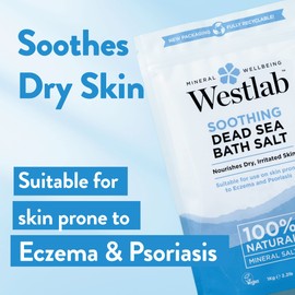 Westlab Westlab Pure Mineral Bathing Dead Sea Salt, 1kg (Packaging May Vary)