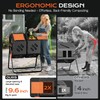 TOP XIAN Compost Tumbler Outdoor 45 Gallon/170L, Dual Chamber Large