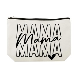 Sdopbinbin Mama Mothers Day Gifts for Mom Mother Mama Print Makeup Bag for Mommy Retirement Birthday Gift for Moms Mother Travel Cosmetic Bag for Mommy Mamas Birthday Gifts from Daughter Son