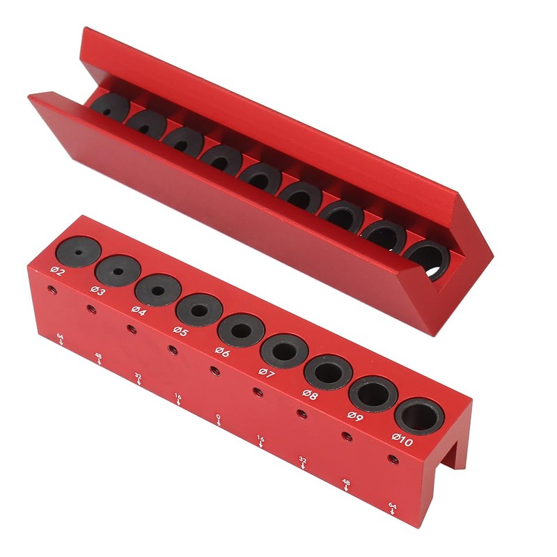 FTtool Drill Stand Aluminum Round Bar Wood Hole Making Locator