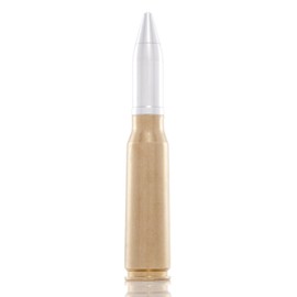Lucky Shot USA 20MM Bullet Beer Tap Handle | US Military Cannon Round | Brass