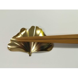 Leaf Traley "Leaves Branches" Ginkgo Gold ~ Gorgeous Elegant Chopsticks Rest