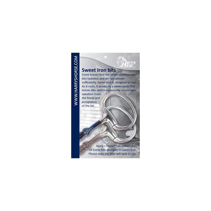 Harry's Horse 41006028 13.5 Eggbutt Sweet Iron Snaffle – 13.5