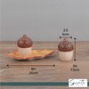 Acorns with Leaf Tray Salt and Pepper Shaker