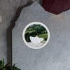 Ciieeo 1pc Wooden Round Photo Frame Circle Photo Frame Inch
