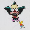 The Simpsons Men's' Bart Graffiti Krusty The Clown Double-Sided T-Shirt