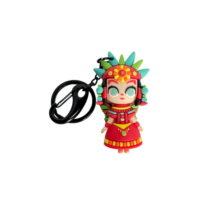 By Mexico Duo Llavero 3D Prehispanicos Monarka y Koa