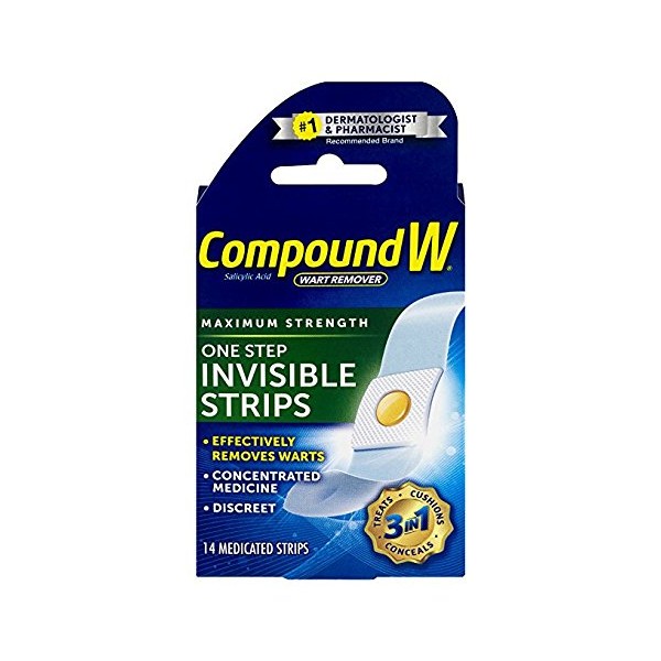 Compound W One Step Invisible Strips 14 Each (Pack of 3)