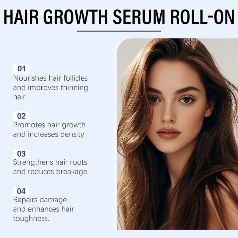 Suero Hidratante Para Cabello En Rodillo Para El Cuidado Del