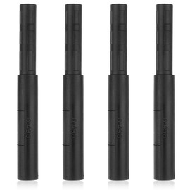 Zelphvt 4 PCS Golf Shaft Extensions Golf Club Extension Rod Putter Shafts Club Extension Rod Clubs Shaft Extensions for Wood Putter(Black)