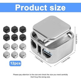 Metal Spring Cord Stopper Lock Stopper, 12Pcs Meatl Spring Cord Lock End Toggles,Metal Cord Lock Double Hole Spring Stopper Fastener Slider Toggle End,Metal Spring Cord Lock End Spring Toggle Stopper