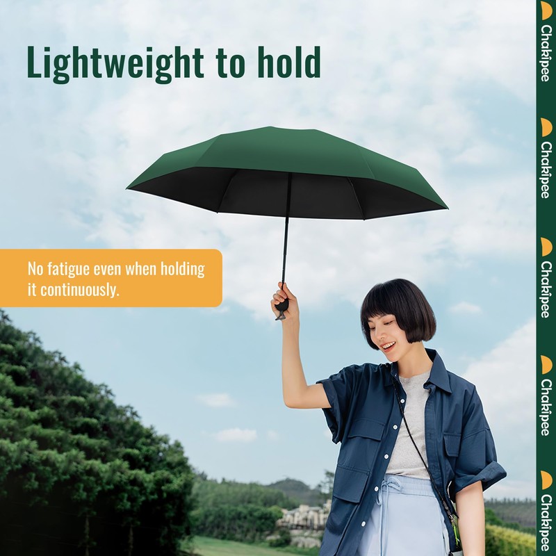 Chakipee Mini Umbrella Small Pocket Umbrella with 6 Ribs Compact