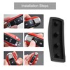 EMSea Car 3-Button Remote Key Rubber Pad, Compatible with Panamera,