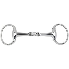 Eggbutt Snaffle STAINLESS STEEL-ELLIPSE, French-link, 14, 5, stainless steel, 14, 5, stainless steel, kaugan