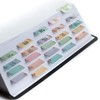 DiverseBee Laminated Planner Monthly Tabs, 24 Peel and Stick Tabs