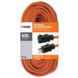 Prime EC501635 100-Foot 16/3 SJTW Medium Duty Extension Cord, Orange