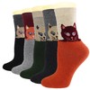 YZKKE 5Pack Womens Warm Wool Soft Cozy Crew Socks Cute