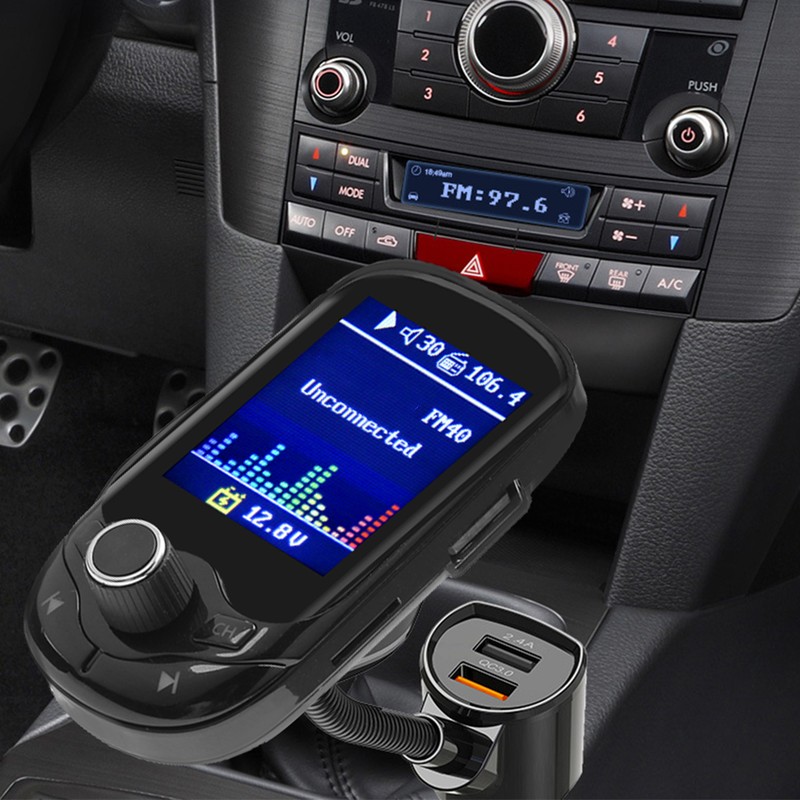 1.8 in TFT Car MP3 Player FM Transmitter Dual USB