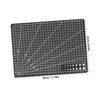CORHAD Craft Cutting Mat A4 Size Double-Sided Non-Slip Measurement Grid