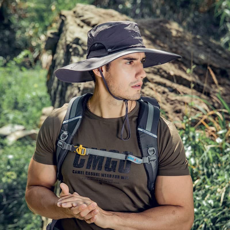 Wide Brim Sun Hats for Men - UV Protection UPF50+