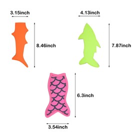 20 Pack Ice Pop Holders Popsicle Holder Bags Mermaid and Shark Ice Pop Sleeves Freezer Pop Holders Bags