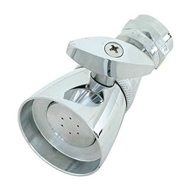 EZ-FLO Adjustable Shower Head, 1-3/4 Inch Face, 2 GPM, Brass Body with Chrome Finish, 15013