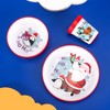 Christmas Xmas 3pcs Reusable Bicolor Premium Kids Dinner Tableware Set