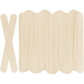 KTOJOY 100Pcs Jumbo Wooden Craft Sticks Popsicle Stick 6” Long x 3/4”Wide Treat Ice Pop for DIY Crafts，Home Art Projects, Classroom Supplies