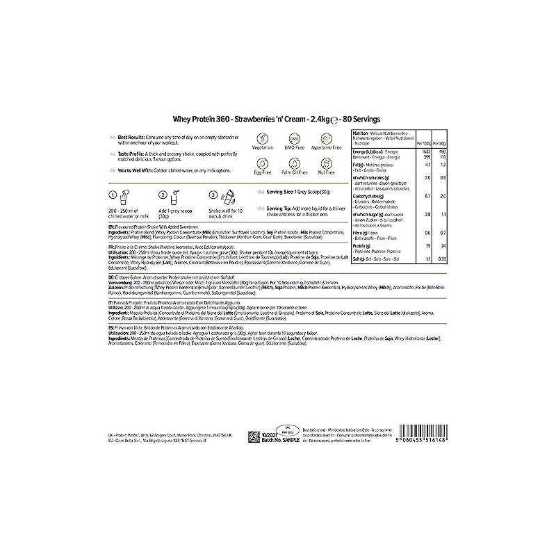Protein Works - Whey Protein 360 | Mit zus√§tzlichen Vitaminen