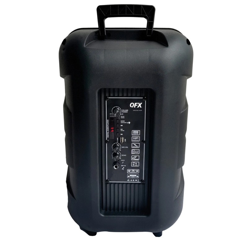 QFX® PBX-1206SM 12-In. 21-Watt True Wireless Stereo Bluetooth® Rechargeable..