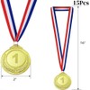 Jindizi Metal Award Medals with Neck Ribbon, 15PCS 1st, 2nd,