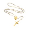 Supcare Rosary Catholic Necklace Women's Prayer Chain Christian Stainless Steel