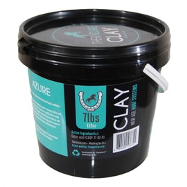Therazure *New Heat Resistant Formula* Horse Hoof Thrush Treatment Clay and White Line Equine Care: Effective on Horses, Cows, Goats, Sheep, Pigs and All Hooved Animals-7lb Bucket (7lb)