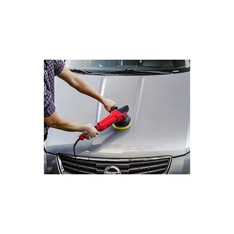 Powerbuilt 240053 7 Amp 6-inch DA Orbital Long Throw Polisher