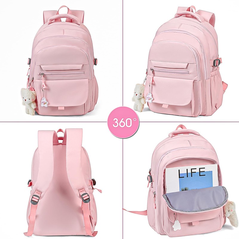 PRLINJSK Girls Backpack for College High Middle School Student, Cute