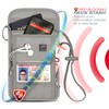 Lewis N. Clark RFID Neck Stash, Gray, One Size, RFID