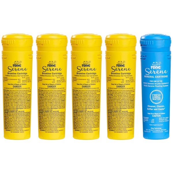 FROG FROG Serene Mineral Replacement Cartridge + 4 Bromine Cartridges